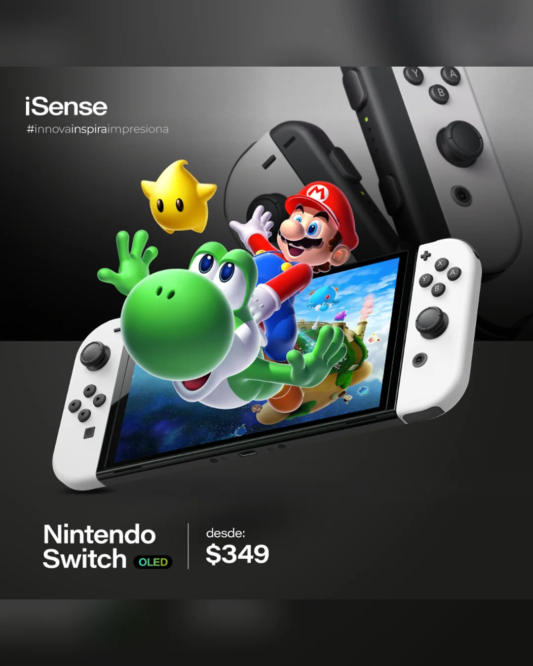 Pieza de iSense para el lanzamiento de Nintendo Switch OLED